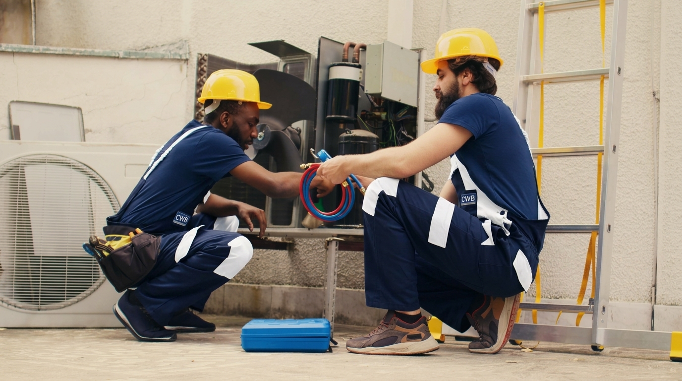 Equipe técnica da CWB uniformizada
